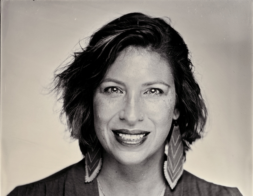 Tin type portrait of Amáda Márquez Simula