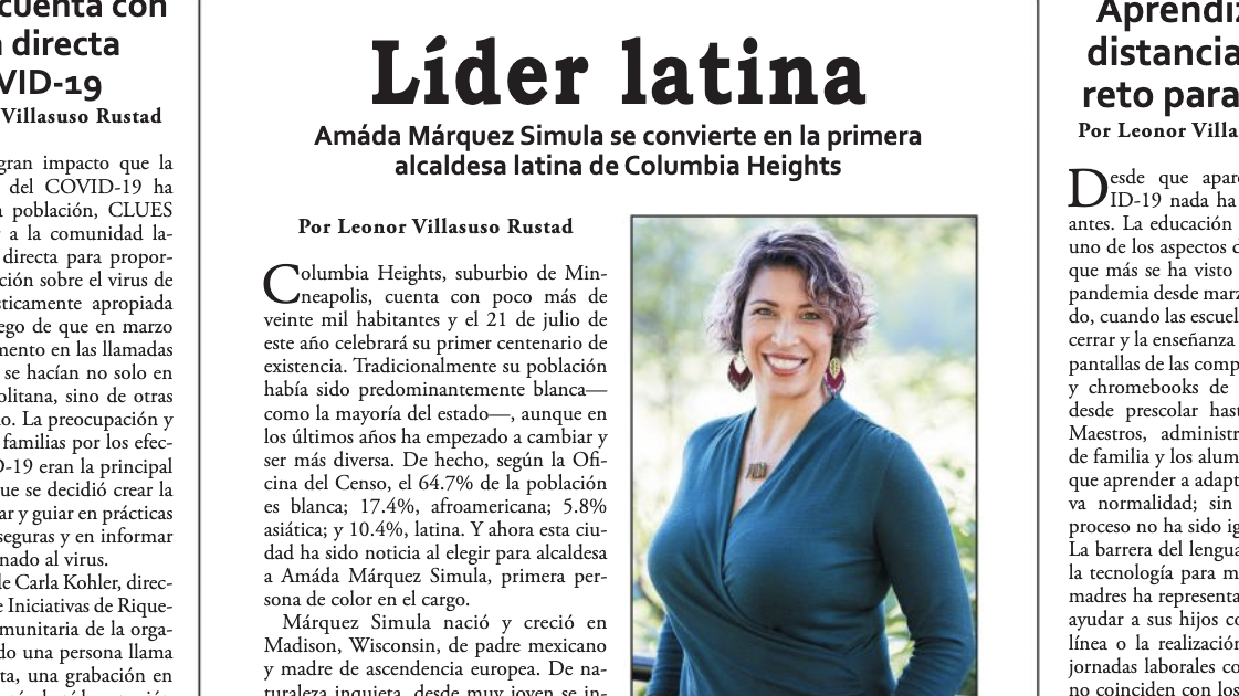 Líder latina Amáda Márquez Simula