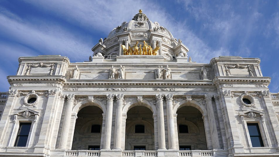 Minnesota State Capitol building in St. Paul, MN.